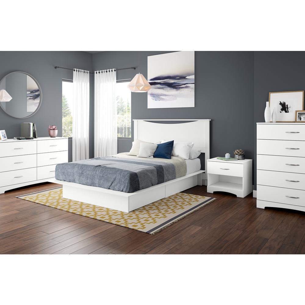 South Shore Step One 6-Drawer Double Dresser, Pure White. Picture 4