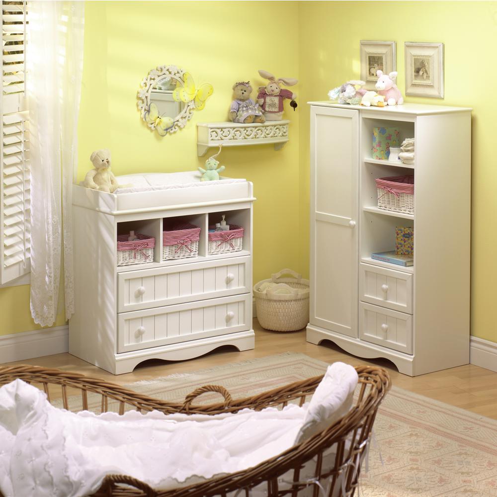 South Shore Savannah Changing Table, Pure White. Picture 3