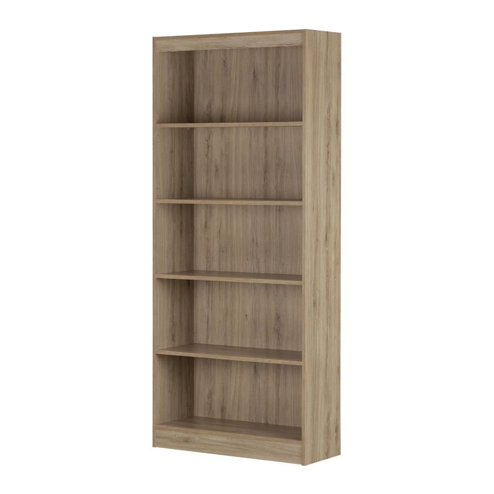 Axess 5-Shelf Bookcase, Rustic Oak. Picture 1