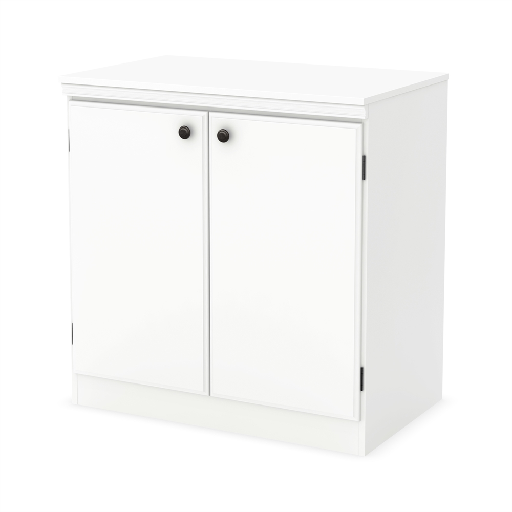 South Shore Morgan 2-Door Storage Cabinet, Pure White. Picture 1