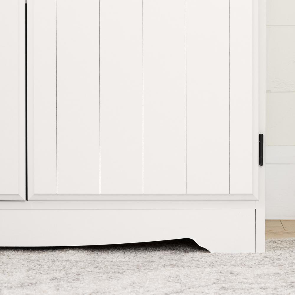 Farnel 2-Door Storage Cabinet, Pure White. Picture 4