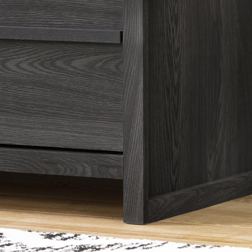 South Shore Tao 2-Drawer Nightstand, Gray Oak. Picture 7