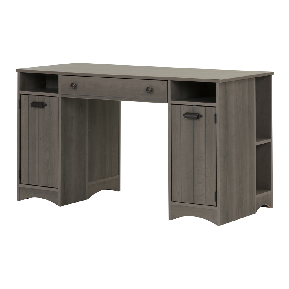 Artwork Craft Table with Storage, Gray Maple