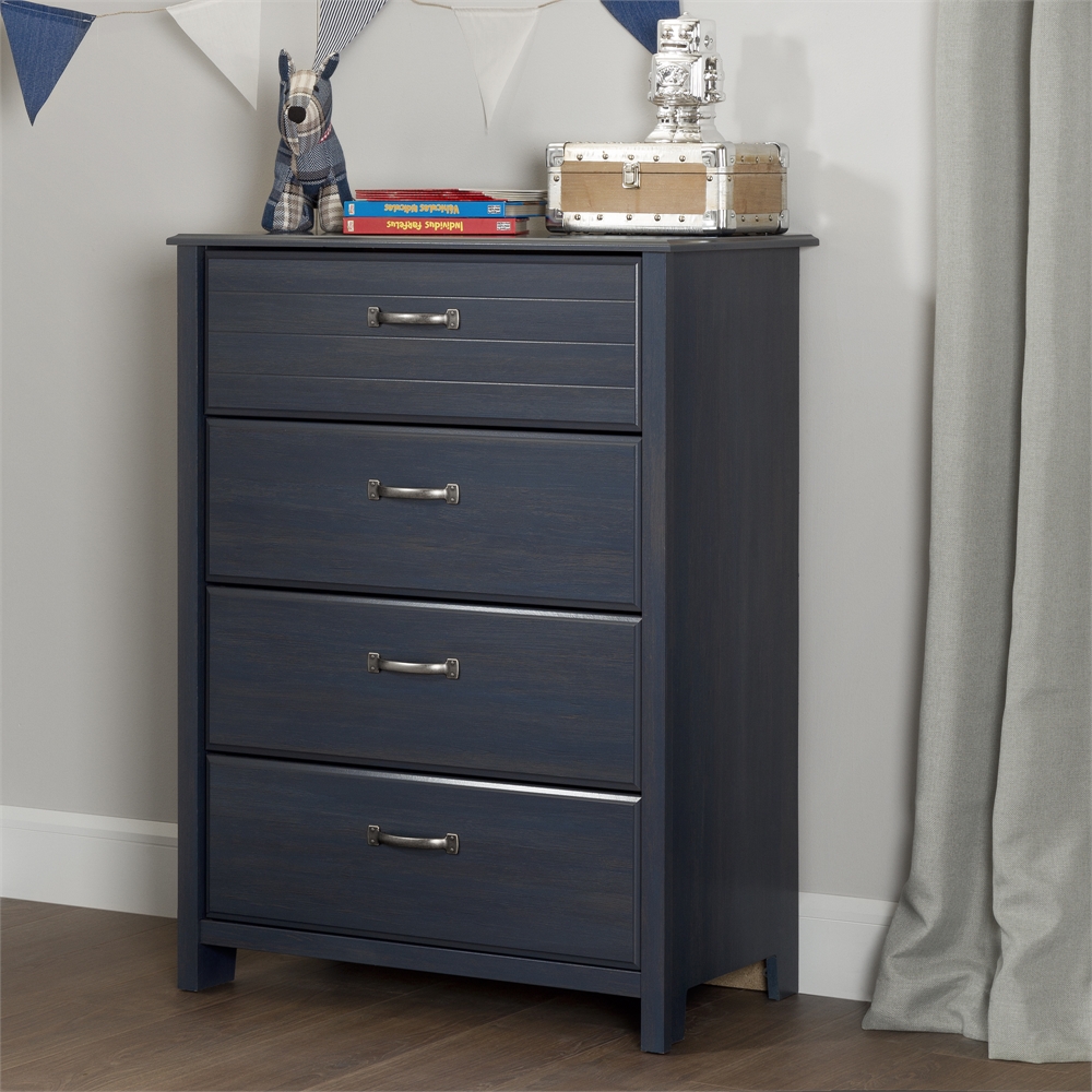 South Shore Ulysses 4-Drawer Chest, Blueberry. Picture 2