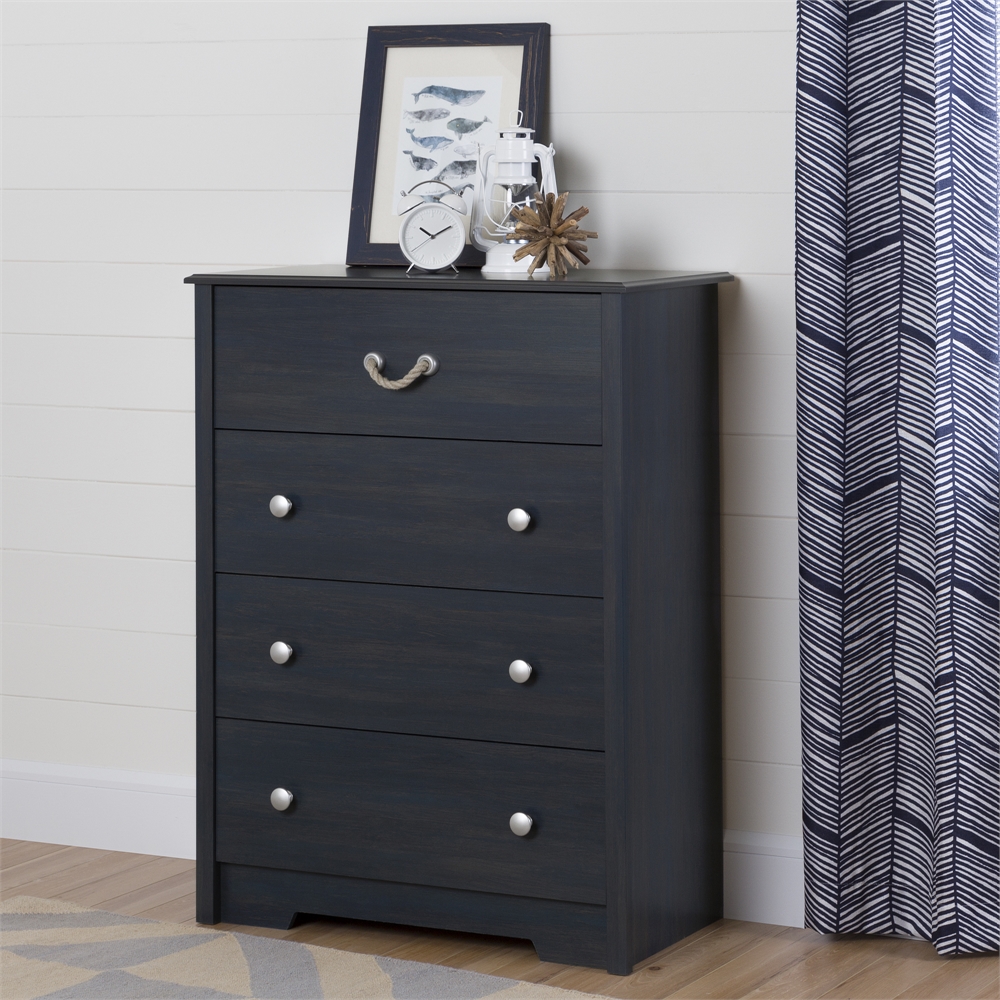 South Shore Aviron 4-Drawer Chest, Blueberry. Picture 2