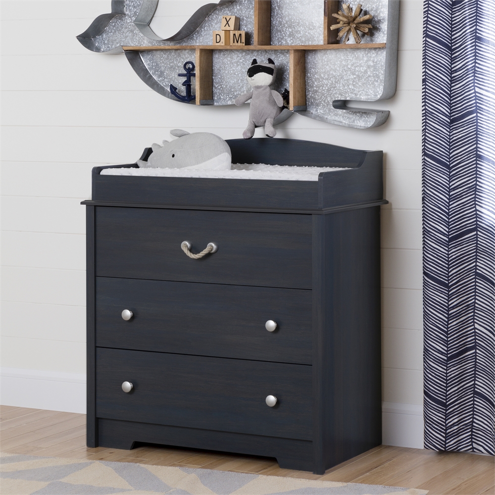 South Shore Aviron Changing Table with Drawers, Blueberry. Picture 2