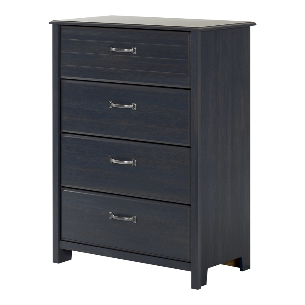 South Shore Ulysses 4-Drawer Chest, Blueberry. Picture 1