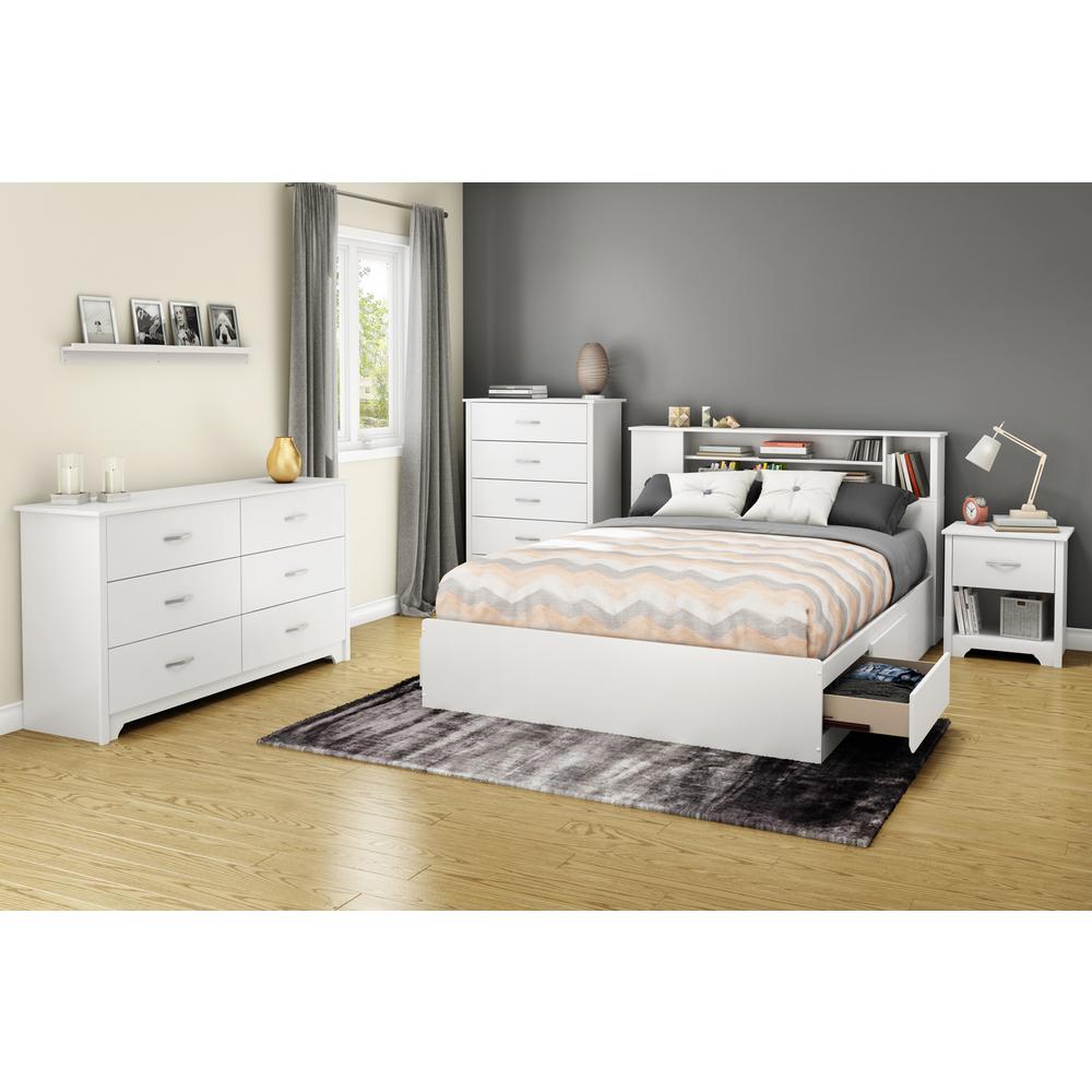 South Shore Fusion 6-Drawer Double Dresser, Pure White. Picture 4