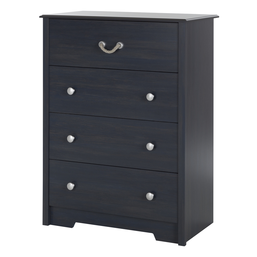 South Shore Aviron 4-Drawer Chest, Blueberry. Picture 1