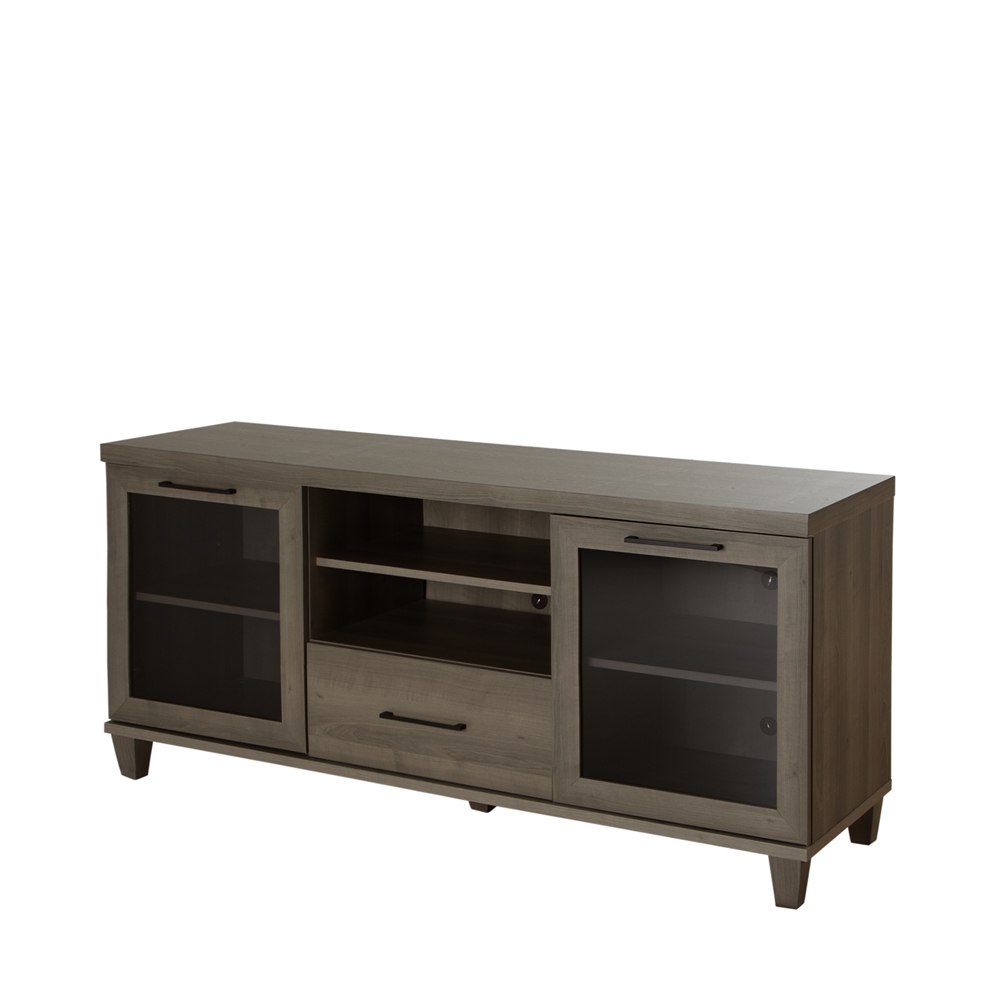 South Shore Adrian TV Stand for TVs up to 60'', Gray Maple. Picture 1