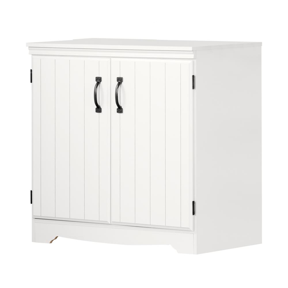 Farnel 2-Door Storage Cabinet, Pure White. Picture 1