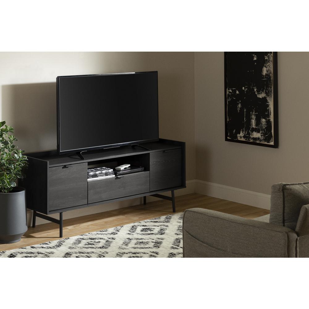 City Life TV Stand, Gray Oak. Picture 5