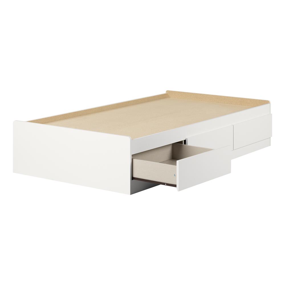 Hourra Mates Bed with 3 Drawers, Pure White. Picture 1