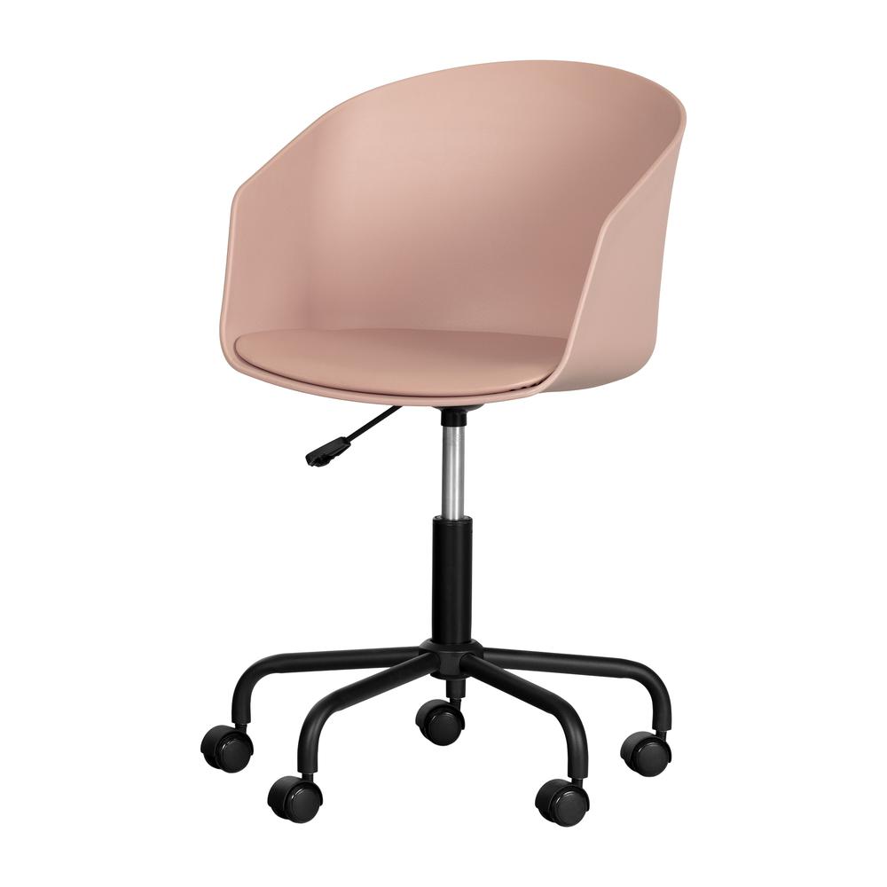 Flam Swivel Chair, Pink and Black. Picture 1