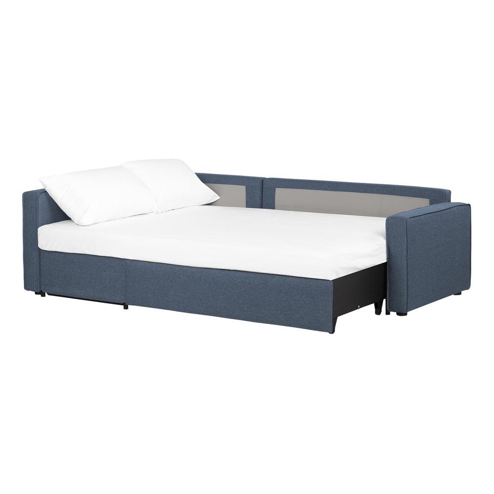 Live-it Cozy Sofa-Bed with Storage, Blue. Picture 5