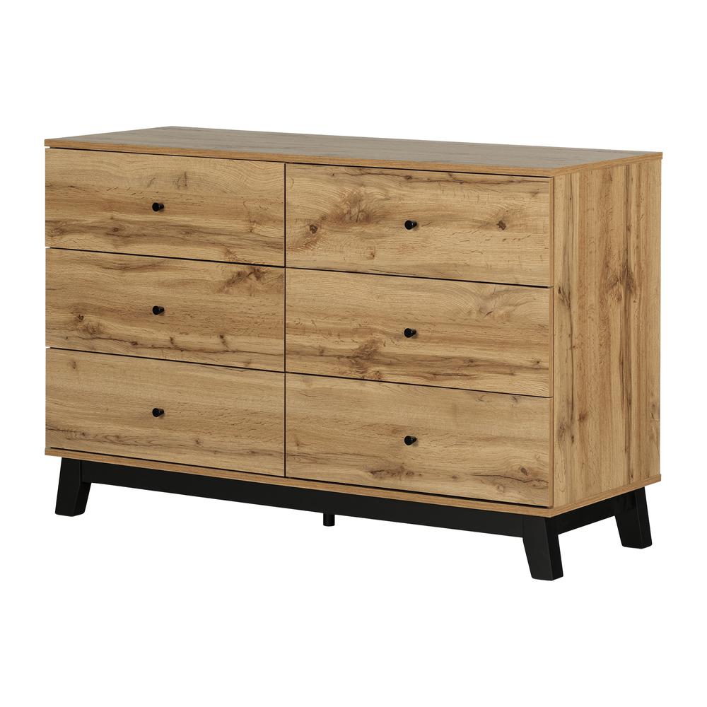 Bellami 6-Drawer Double Dresser, Nordik Oak. Picture 1