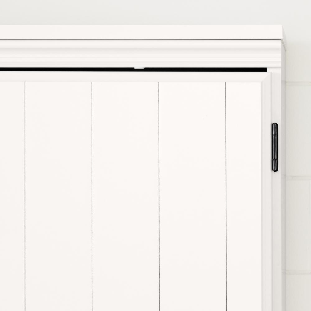 Farnel 2-Door Storage Cabinet, Pure White. Picture 5