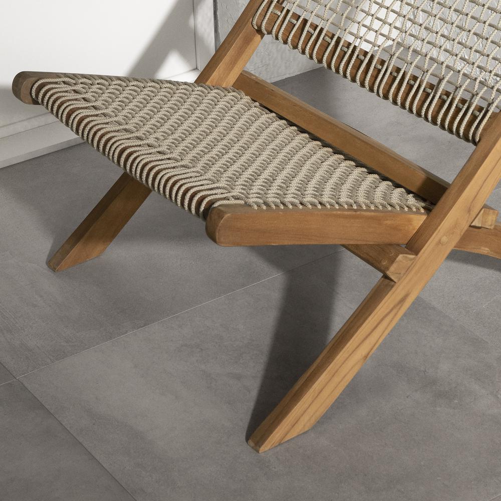 Agave Lounge Chair, Beige and Natural. Picture 3