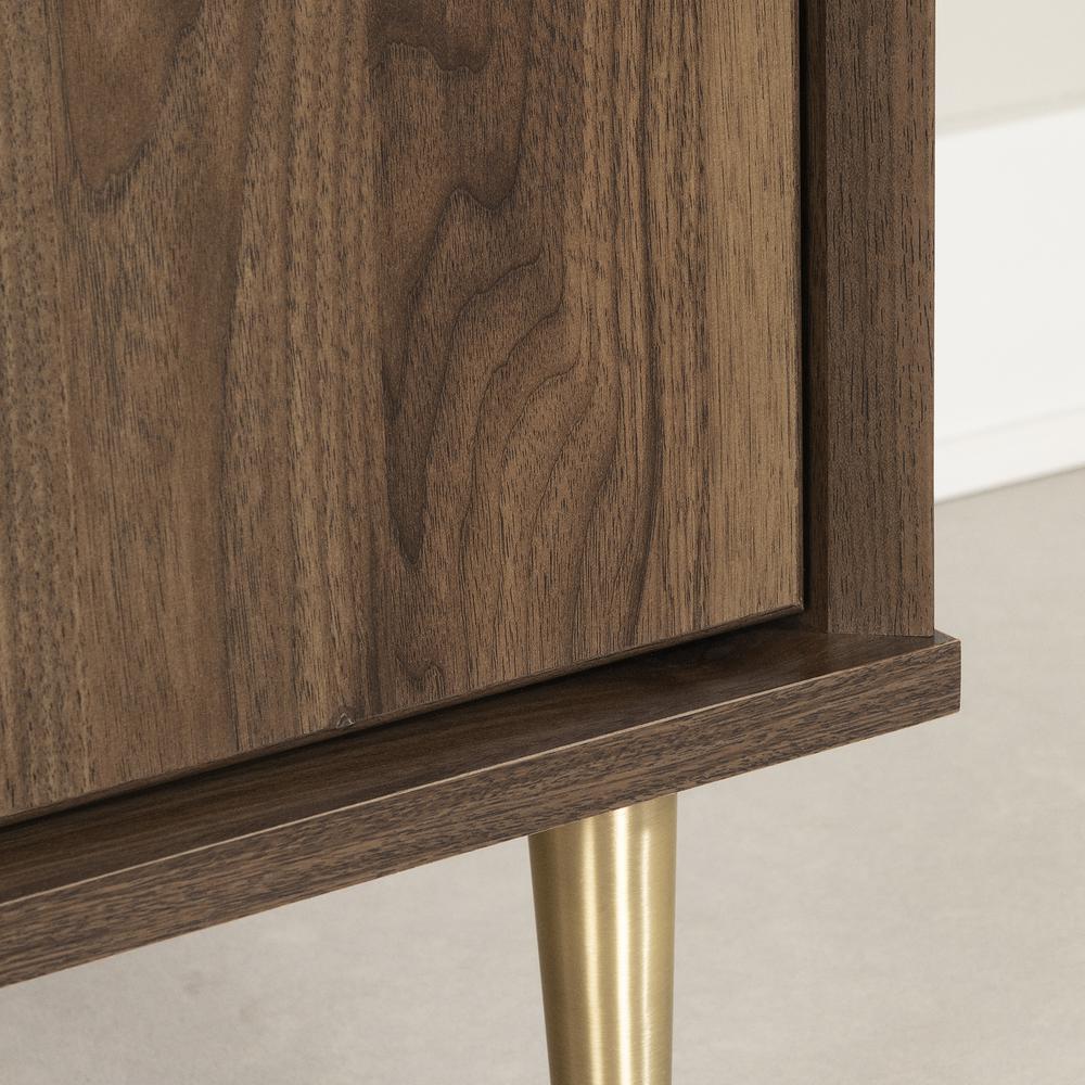 Hype End Table, Natural Walnut and Carrara Marble. Picture 5