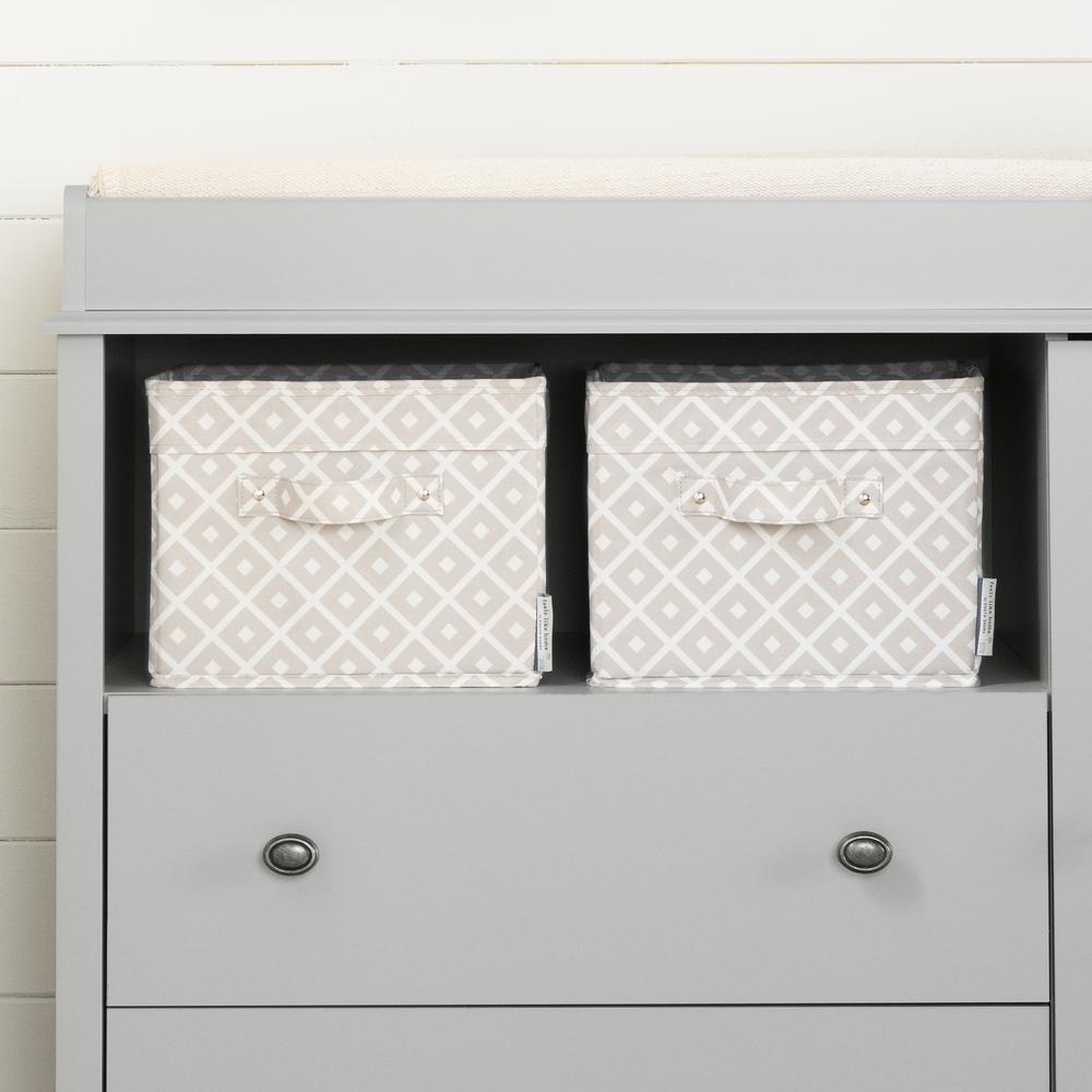 Peek-a-boo Changing Table, Soft Gray. Picture 5