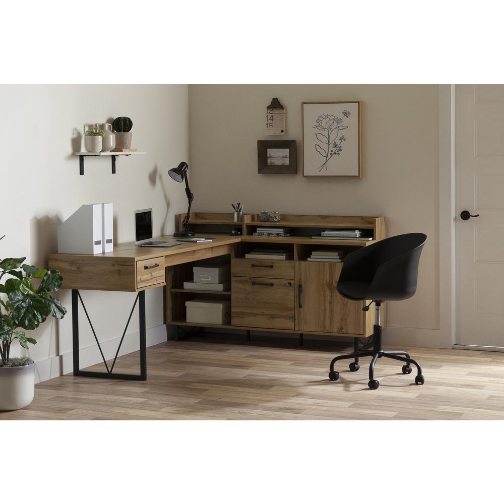Finneas L-Shaped Desk, Nordik Oak. Picture 5