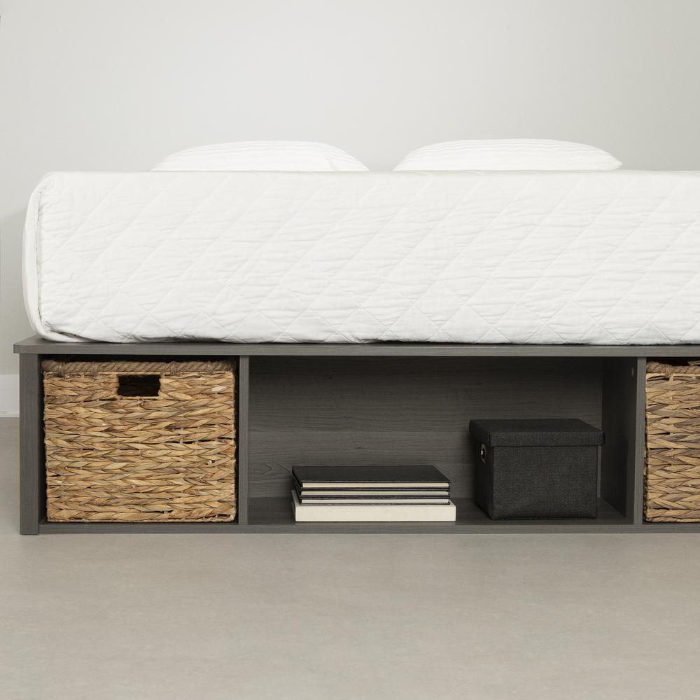 Prairie Storage Bed with Baskets Gray Maple. Picture 5