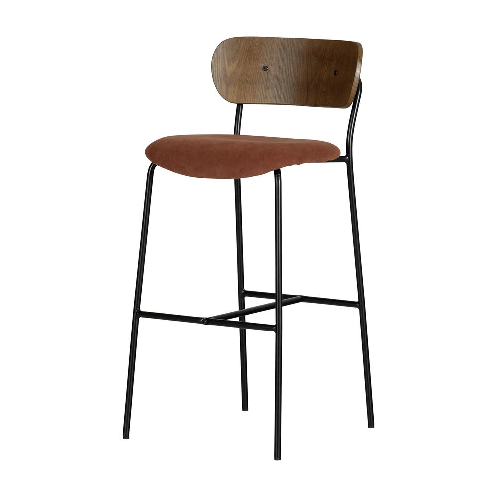Hype Stools – Set of 2, Burnt Orange and Brown. Picture 1