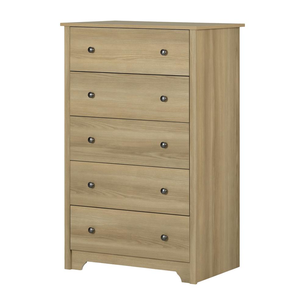 Vito 5-Drawer Chest, Natural Ash. Picture 1