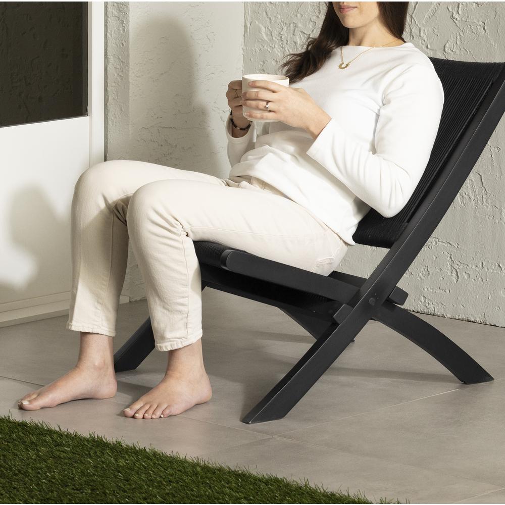 Agave Lounge Chair, Black. Picture 2