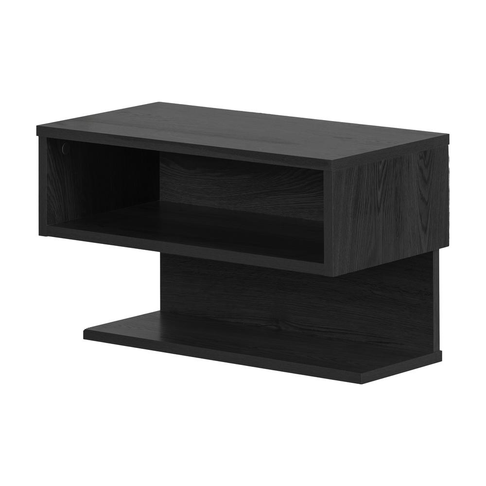 Fusion Floating Nightstand, Gray Oak. The main picture.