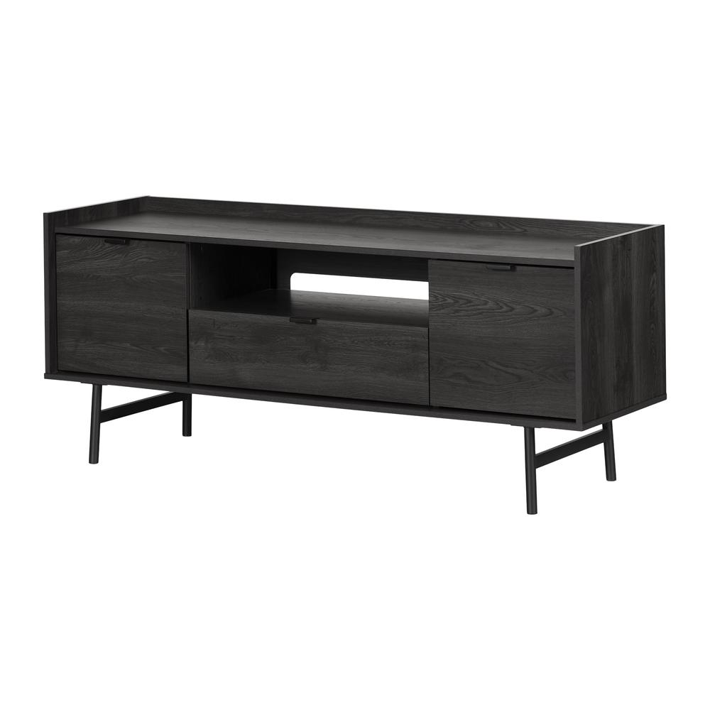 City Life TV Stand, Gray Oak. Picture 1