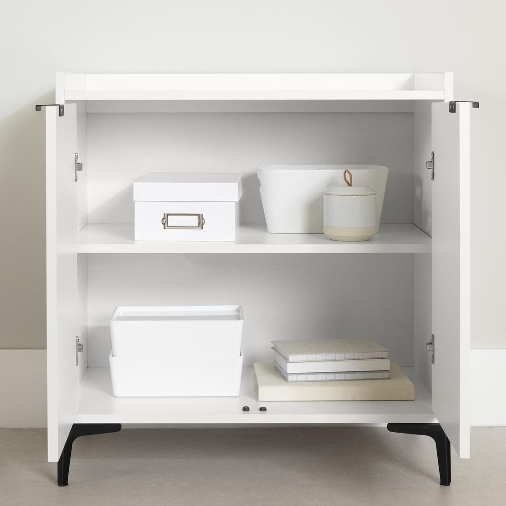 Maliza Storage Cabinet, White and Black. Picture 2