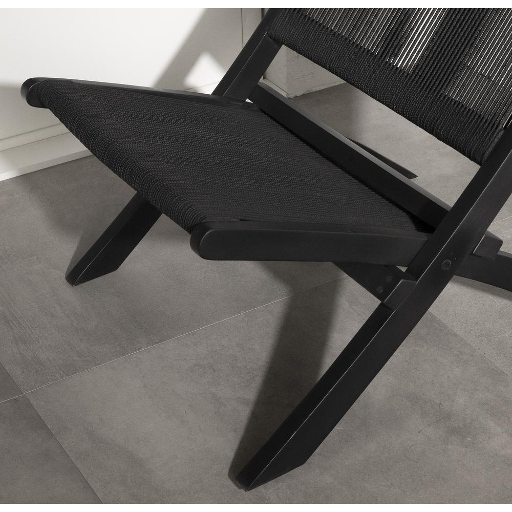 Agave Lounge Chair, Black. Picture 3