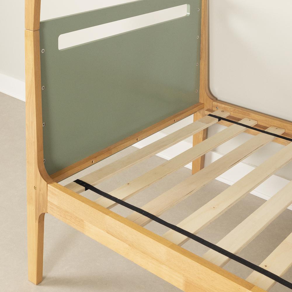 Bebble Modern Bunk Bed, Natural and Sage green. Picture 3