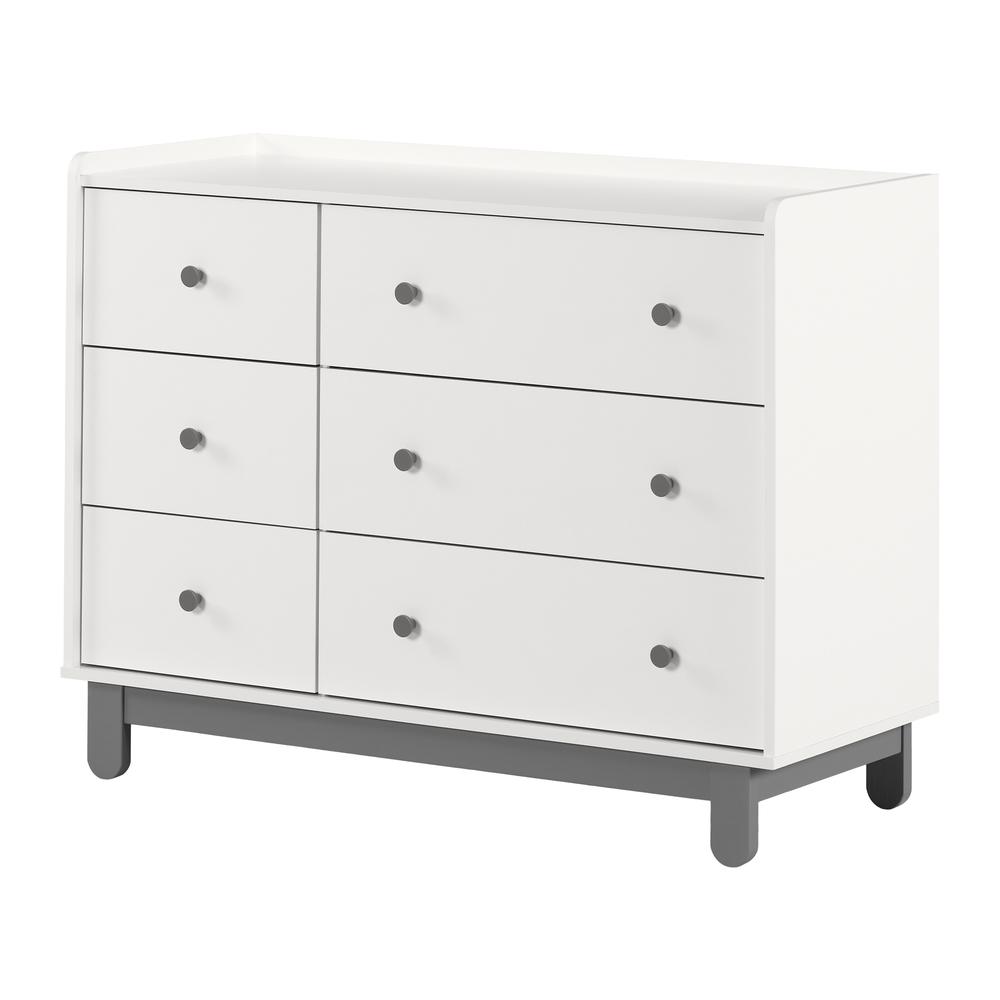 Bebble Dresser, Soft Gray and White. Picture 1