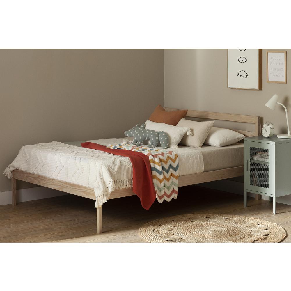 Sweedi Wooden Bed, Natural Wood. Picture 2