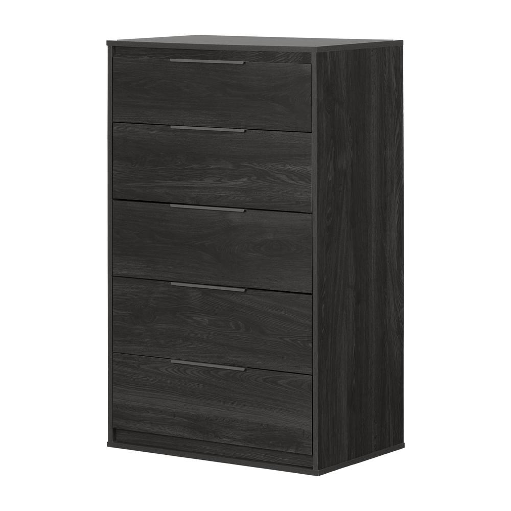 Hourra 5-Drawer Chest, Gray Oak. Picture 1