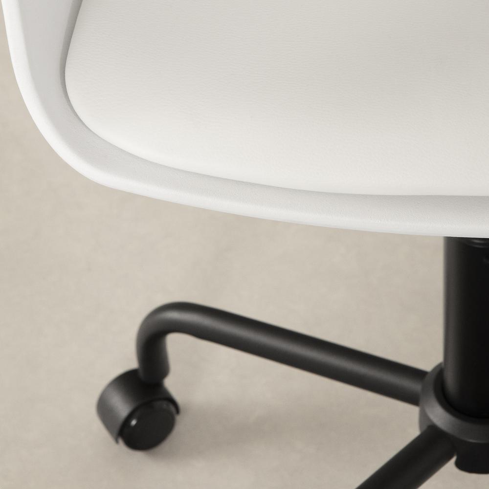 Flam Swivel Chair, White and Black. Picture 3