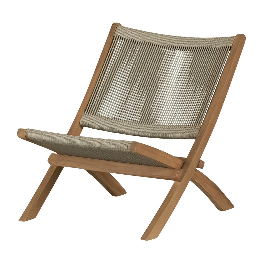 Agave Lounge Chair, Beige and Natural. Picture 1