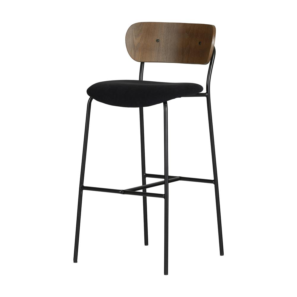 Hype Stools – Set of 2, Black and Brown. Picture 1
