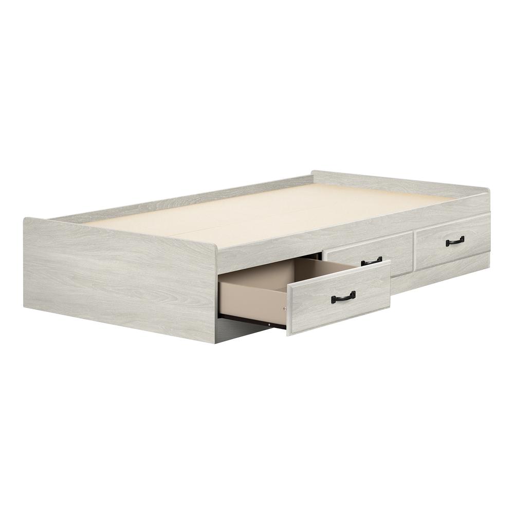 Ulysses 3-Drawer Mates Bed in Winter Oak. Picture 1