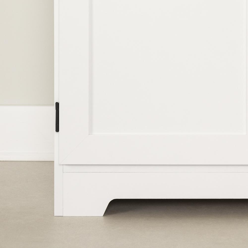 Harma 2-Door Storage Cabinet, Pure White. Picture 5
