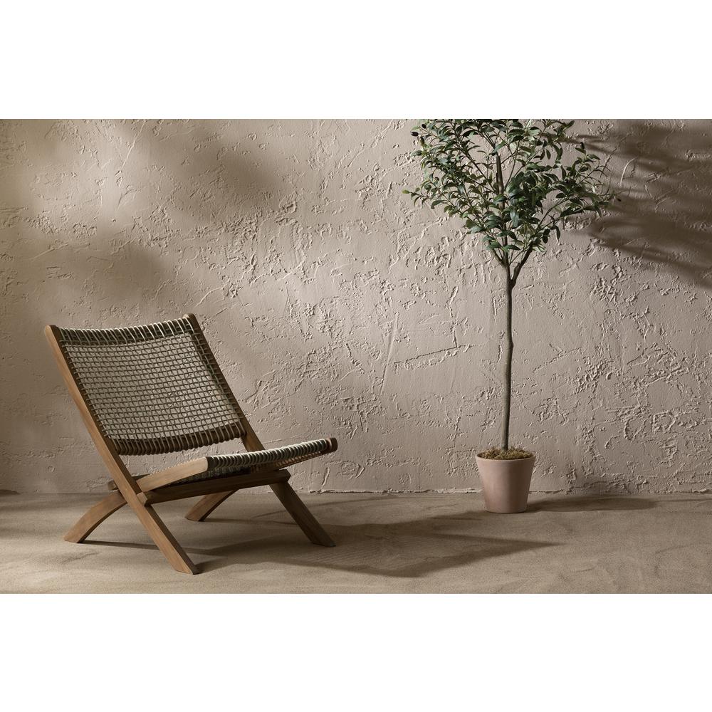Agave Lounge Chair, Beige and Natural. Picture 5