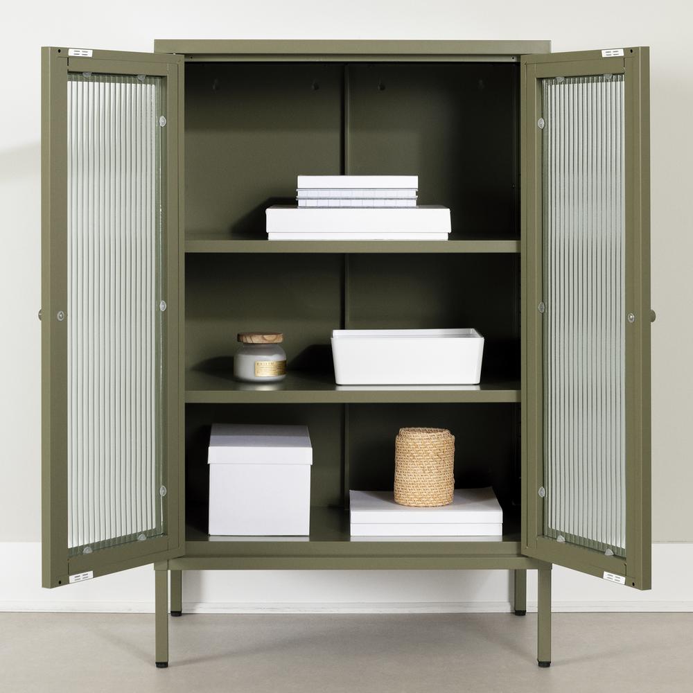 Kodali Accent Cabinet, Olive Green. Picture 2