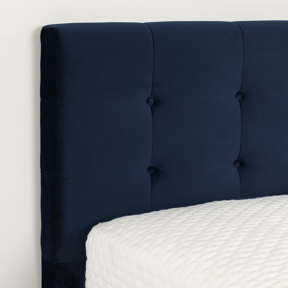 Hype Upholstered bed set, Navy Blue. Picture 4