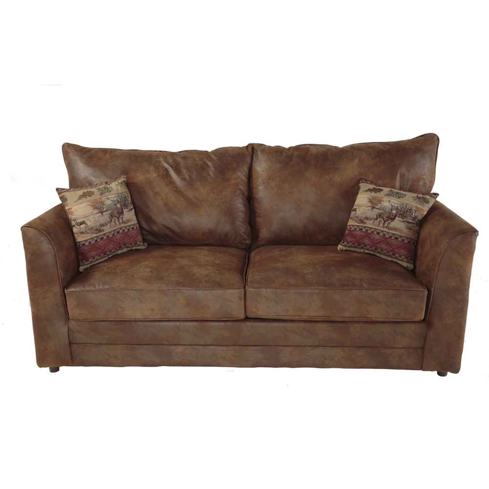 Sleeper Sofa, Brown. Picture 1