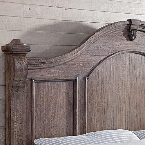 Heirloom Rustic Charcoal King Poster Headboard Only. Picture 2