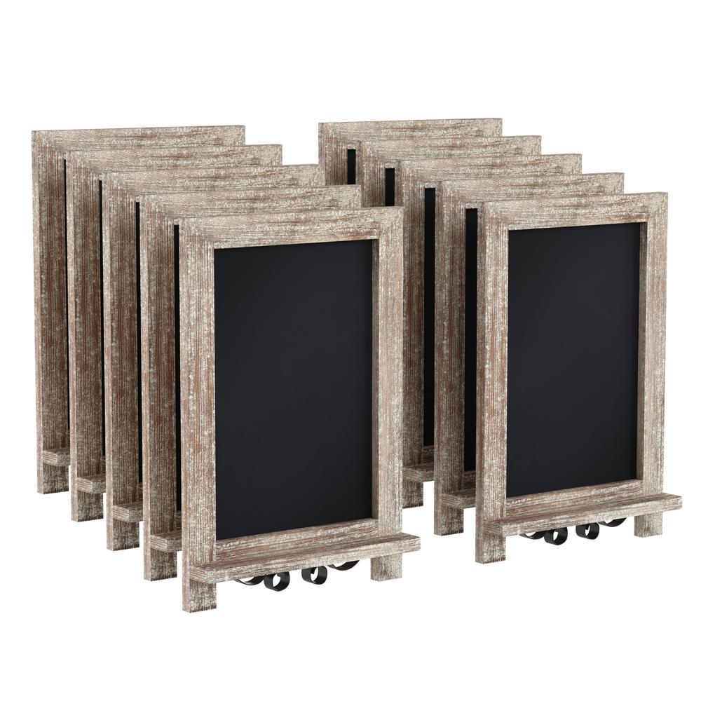 Vintage 9.5" x 14" Wooden Magnetic Chalkboards with Legs, Set of 10. Picture 3