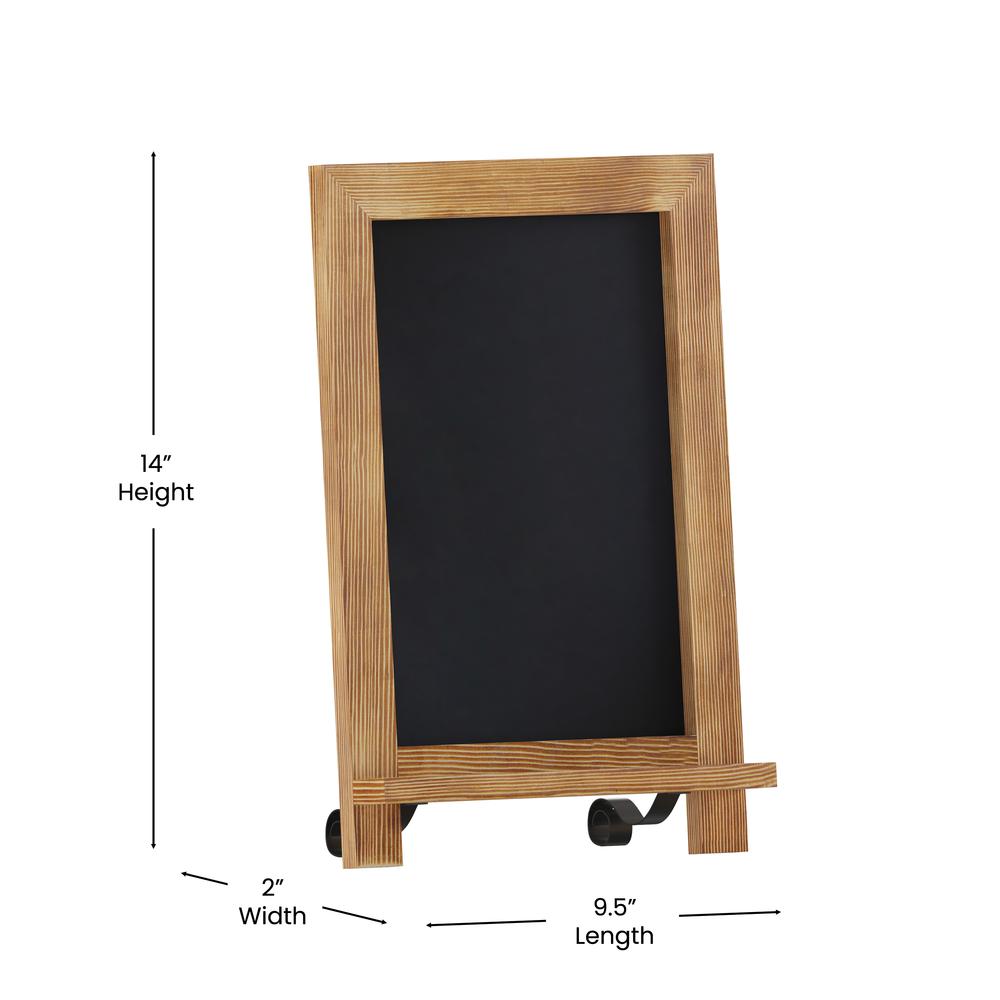 Vintage 9.5" x 14" Wooden Magnetic Chalkboards with Legs, Set of 10. Picture 6