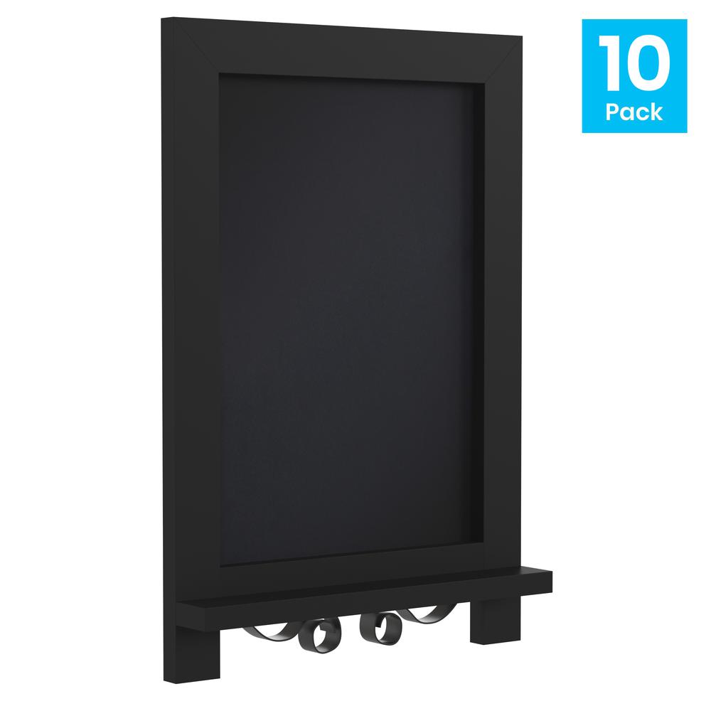 Vintage 9.5" x 14" Wooden Magnetic Chalkboards with Legs, Set of 10. Picture 2